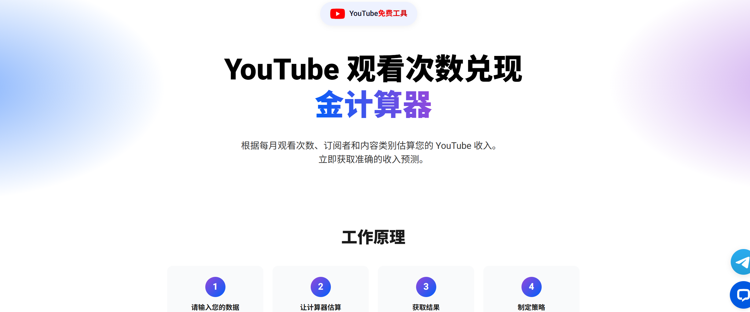 YouTube 观看次数兑现 金计算器