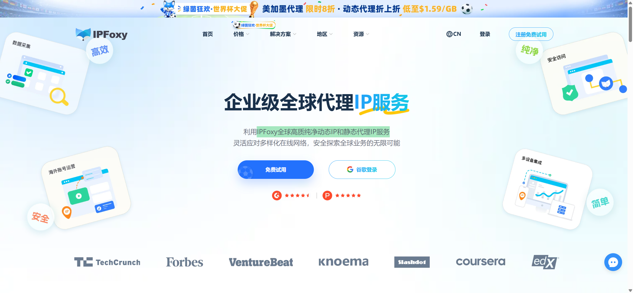 IPFoxy全球代理IP